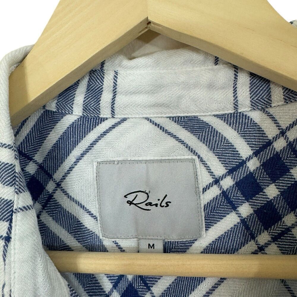Rails Medium Button Front Hunter Sapphire Flannel… - image 4